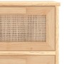 Brown solid pine wood and natural rattan sideboard 40x30x90 cm by vidaXL, Sideboards - Ref: Foro24-345644, Price: 153,03 €, D...