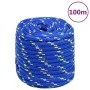 Cuerda de barco polipropileno azul 18 mm 100 m de vidaXL, Sogas y cuerdas metálicas - Ref: Foro24-152472, Precio: 101,89 €, D...
