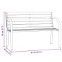 Banco de jardín para niños de madera de abeto chino 81 cm