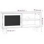 TV cabinet solid pine wood and natural rattan 80x30x40 cm by vidaXL, TV Furniture - Ref: Foro24-345614, Price: 95,71 €, Disco...
