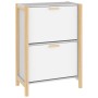 Schuhschrank weiß Sperrholz 57,5x33x80 cm von vidaXL, Schuhregale und Schuhorganisatoren - Ref: Foro24-345684, Preis: 71,79 €...