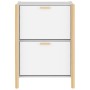Schuhschrank weiß Sperrholz 57,5x33x80 cm von vidaXL, Schuhregale und Schuhorganisatoren - Ref: Foro24-345684, Preis: 71,79 €...