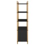 Aparador alto madera contrachapada negro 80x40x153 cm de vidaXL, Aparadores - Ref: Foro24-345703, Precio: 89,95 €, Descuento: %