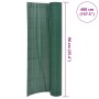 Valla de jardín de doble cara verde 90x400 cm