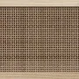 Schwarzes Sideboard aus massivem Kiefernholz und natürlichem Rattan, 60 x 30 x 70 cm von vidaXL, Sideboards - Ref: Foro24-345...