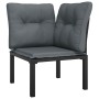 Garden furniture set 3 pieces black and gray synthetic rattan by vidaXL, Garden sets - Ref: Foro24-3187740, Price: 135,30 €, ...