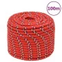 Red polypropylene boat rope 14 mm 100 m by vidaXL, Ropes and metal cords - Ref: Foro24-152411, Price: 61,29 €, Discount: %