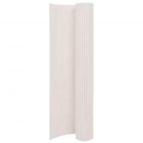 Valla de jardín de doble cara blanco 110x500 cm