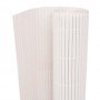 Valla de jardín de doble cara blanco 110x500 cm en Paneles de vallas | Comprar online en Foro24