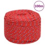 Red polypropylene boat rope 10 mm 100 m by vidaXL, Ropes and metal cords - Ref: Foro24-152402, Price: 34,29 €, Discount: %
