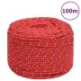 Red polypropylene boat rope 10 mm 100 m by vidaXL, Ropes and metal cords - Ref: Foro24-152402, Price: 40,62 €, Discount: %