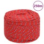 Rotes Polypropylen-Bootsseil 6 mm 250 m von vidaXL, Seile und Metallschnüre - Ref: Foro24-152393, Preis: 35,16 €, Rabatt: %