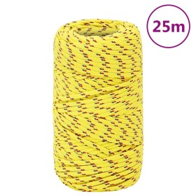 Cuerda de barco polipropileno amarillo 2 mm 25 m