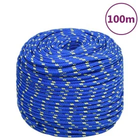 Cuerda de barco polipropileno azul 10 mm 100 m de vidaXL, Sogas y cuerdas metálicas - Ref: Foro24-152455, Precio: 38,54 €, De...