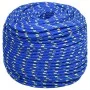 Blue polypropylene boat rope 10 mm 100 m by vidaXL, Ropes and metal cords - Ref: Foro24-152455, Price: 38,54 €, Discount: %