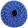 Blue polypropylene boat rope 10 mm 100 m by vidaXL, Ropes and metal cords - Ref: Foro24-152455, Price: 38,54 €, Discount: %