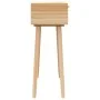 Solid pine wood console table natural brown rattan 80x30x75cm by vidaXL, Side tables - Ref: Foro24-345626, Price: 102,80 €, D...