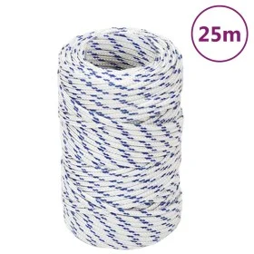 White 2 mm 25 m polypropylene boat rope by vidaXL, Ropes and metal cords - Ref: Foro24-152264, Price: 8,83 €, Discount: %