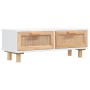 Couchtisch aus Sperrholz und Weißkiefer, 80 x 40 x 30 cm von vidaXL, Couchtisch - Ref: Foro24-345621, Preis: 95,05 €, Rabatt: %