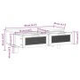 Couchtisch aus Sperrholz und Weißkiefer, 80 x 40 x 30 cm von vidaXL, Couchtisch - Ref: Foro24-345621, Preis: 95,05 €, Rabatt: %