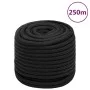 Intense black 16 mm polypropylene ship rope, 250 m by vidaXL, Ropes and metal cords - Ref: Foro24-152522, Price: 200,16 €, Di...