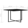 Set de comedor de jardín 5 pzas y cojines ratán sintético gris