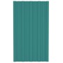 Panel para tejado acero galvanizado verde 36 unidades 80x45 cm