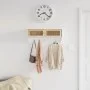 Wandgarderobe aus weißem Sperrholz und natürlichem Rattan von vidaXL, Regale und Regale - Ref: Foro24-345651, Preis: 64,90 €,...
