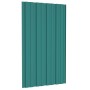 Panel para tejado acero galvanizado verde 36 unidades 80x45 cm
