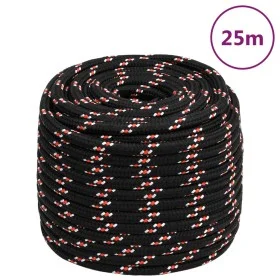 Black polypropylene boat rope 18 mm 25 m by vidaXL, Ropes and metal cords - Ref: Foro24-152364, Price: 32,84 €, Discount: %