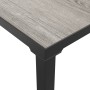 Juego de muebles de jardín 5 pzas ratán sintético negro y gris