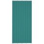 Panel para tejado acero galvanizado verde 12 unidades 100x45 cm en Techo | Comprar online en Foro24