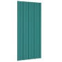 Panel para tejado acero galvanizado verde 12 unidades 100x45 cm