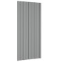 Panel para tejado acero galvanizado gris 12 unidades 100x45 cm