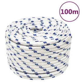 White polypropylene boat rope 12 mm 100 m by vidaXL, Ropes and metal cords - Ref: Foro24-152301, Price: 54,95 €, Discount: %