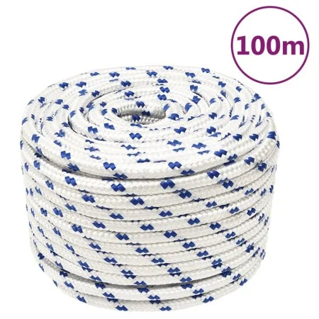 White polypropylene boat rope 12 mm 100 m by vidaXL, Ropes and metal cords - Ref: Foro24-152301, Price: 54,95 €, Discount: %