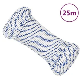 White polypropylene boat rope 4 mm 25 m by vidaXL, Ropes and metal cords - Ref: Foro24-152274, Price: 8,83 €, Discount: %