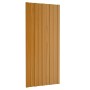 Panel de tejado acero galvanizado color madera 12 uds 100x45 cm