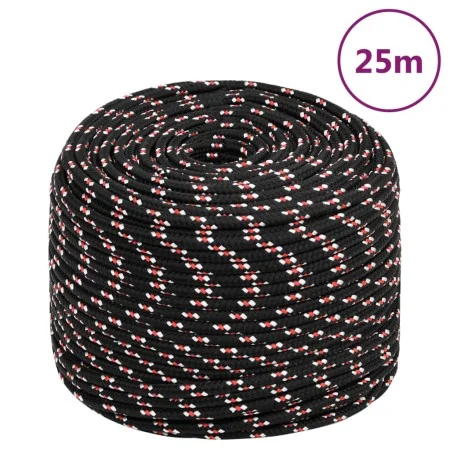 Bootstau Polypropylen schwarz 6 mm 25 m von vidaXL, Seile und Metallschnüre - Ref: Foro24-152337, Preis: 10,91 €, Rabatt: %