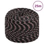 Cuerda de barco polipropileno negra 6 mm 25 m de vidaXL, Sogas y cuerdas metálicas - Ref: Foro24-152337, Precio: 10,10 €, Des...