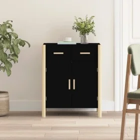 Black plywood sideboard 62x38x75 cm by vidaXL, Sideboards - Ref: Foro24-345676, Price: 69,44 €, Discount: %