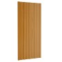Panel de tejado acero galvanizado color madera 36 uds 100x45 cm