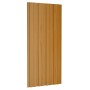 Panel de tejado acero galvanizado color madera 36 uds 100x45 cm