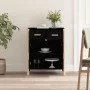 Black plywood sideboard 62x38x75 cm by vidaXL, Sideboards - Ref: Foro24-345676, Price: 69,44 €, Discount: %