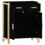 Black plywood sideboard 62x38x75 cm by vidaXL, Sideboards - Ref: Foro24-345676, Price: 69,44 €, Discount: %