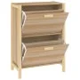 Mueble zapatero madera contrachapada 57,5x33x80 cm de vidaXL, Zapateros y organizadores de calzado - Ref: Foro24-345686, Prec...