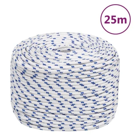 White polypropylene boat rope 6 mm 25 m by vidaXL, Ropes and metal cords - Ref: Foro24-152284, Price: 10,68 €, Discount: %