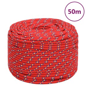 Red polypropylene boat rope 8 mm 50 m by vidaXL, Ropes and metal cords - Ref: Foro24-152396, Price: 16,89 €, Discount: %