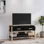 Schwarzer TV-Schrank aus Sperrholz, 82 x 38 x 45 cm von vidaXL, TV-Möbel - Ref: Foro24-345661, Preis: 49,61 €, Rabatt: %