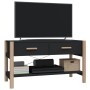Schwarzer TV-Schrank aus Sperrholz, 82 x 38 x 45 cm von vidaXL, TV-Möbel - Ref: Foro24-345661, Preis: 50,05 €, Rabatt: %
